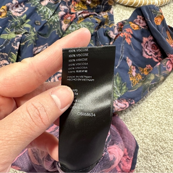 Pilcro and The Letterpress Evika Button Down Shirt Top Longsleeve Multicolored S - Picture 10 of 11